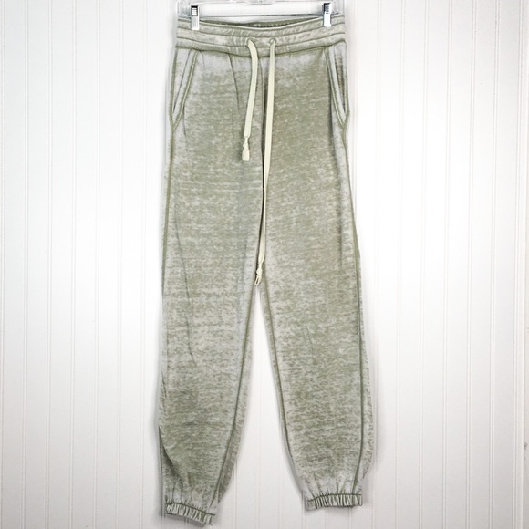 Anthropologie Pants - Anthropologie Saturday Sound Lose Lounge Sweatpants Sage Green Drawstring